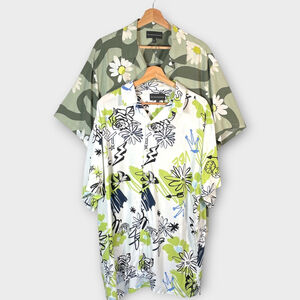 No Boundaries 2-Shirt BUNDLE Size XL Short Sleeve Funky Camp Resort Casual